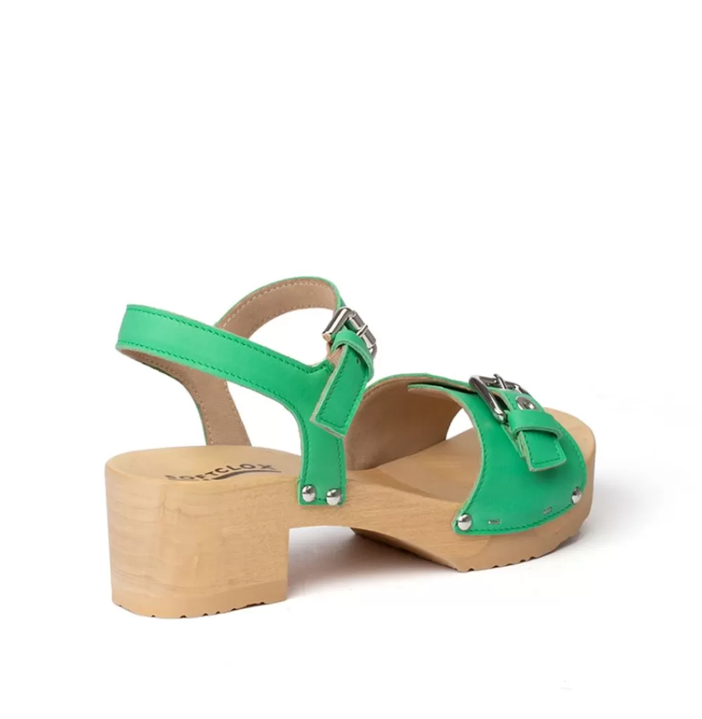 SOFTCLIX Pepita Nappa Jadegrun (Natur)<Frau Sandaletten