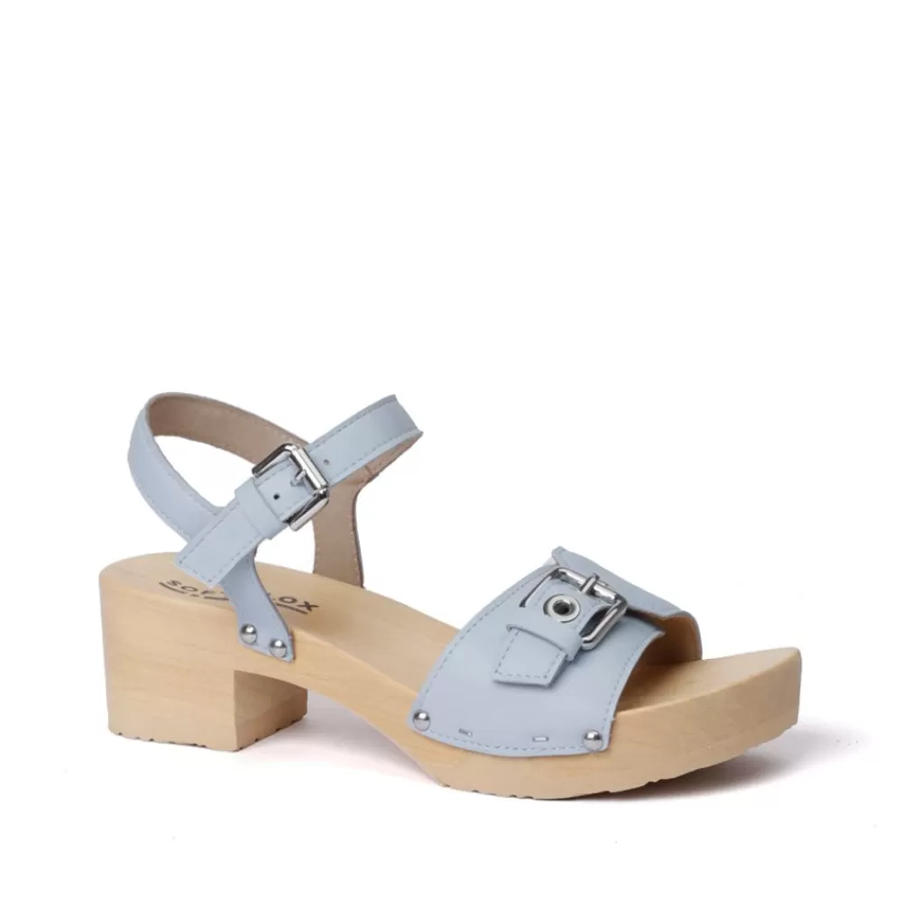 SOFTCLIX Pepita Nappa Powder Blue (Natur)<Frau Sandaletten