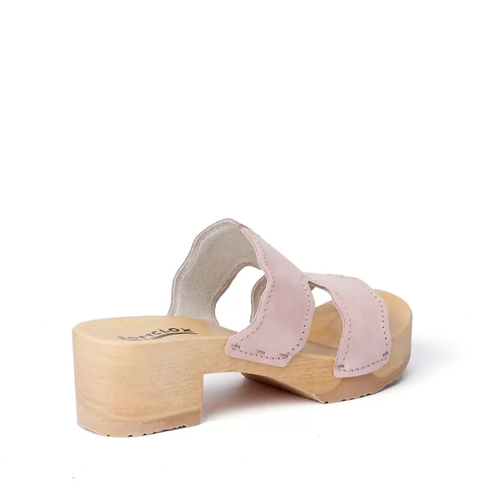 SOFTCLIX Pernilla Nubuk Puder (Natur)<Frau Pantoletten