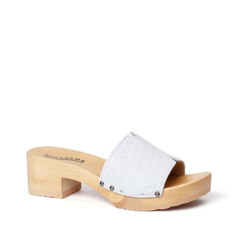 SOFTCLIX Pirella Twist Bianco (Natur)<Frau Pantoletten