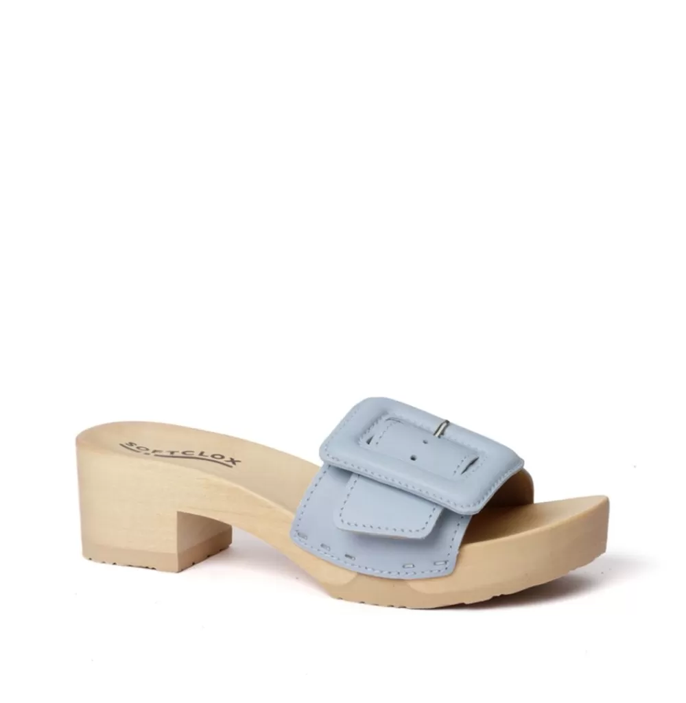 SOFTCLIX Pita Nappa Powder Blue (Natur)<Frau Pantoletten