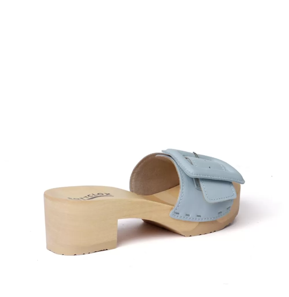 SOFTCLIX Pita Nappa Powder Blue (Natur)<Frau Pantoletten