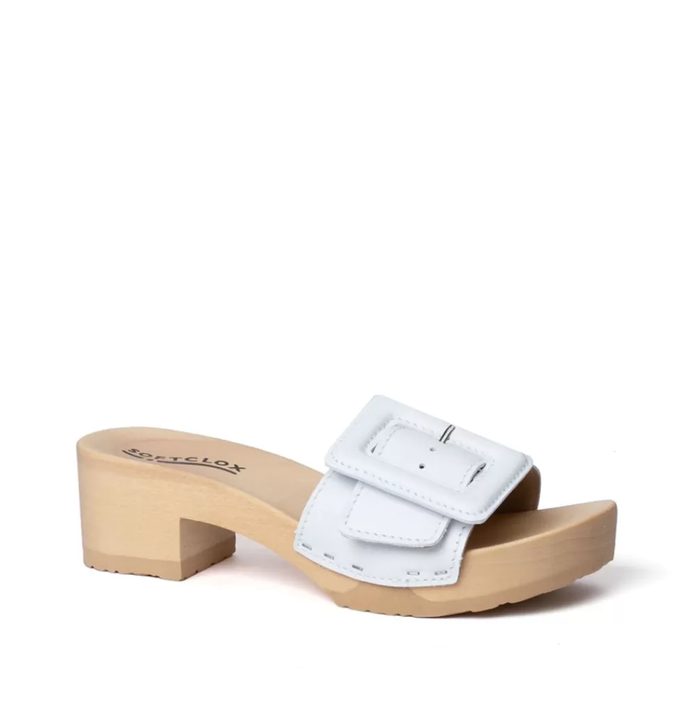 SOFTCLIX Pita Nappa Weis (Natur)<Frau Pantoletten