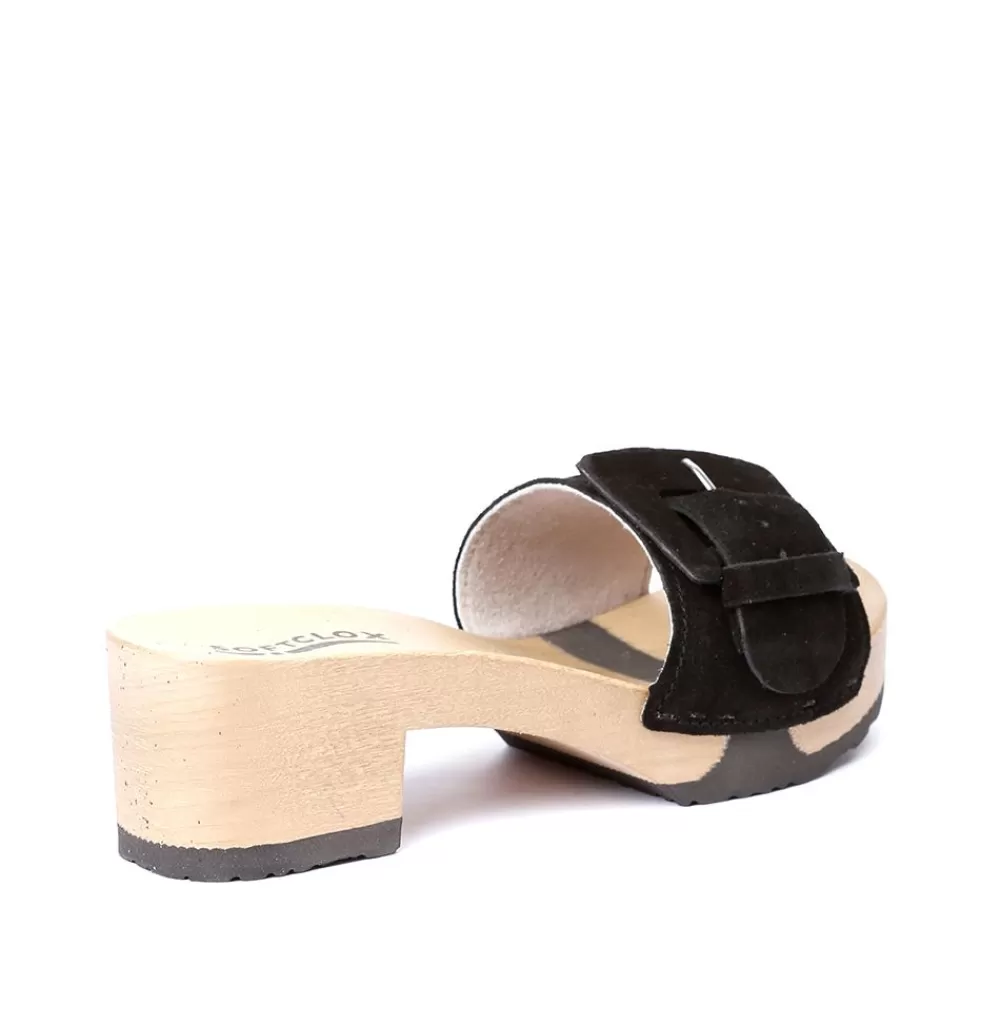 SOFTCLIX Polli Kaschmir Schwarz (Hazelnut)<Frau Pantoletten