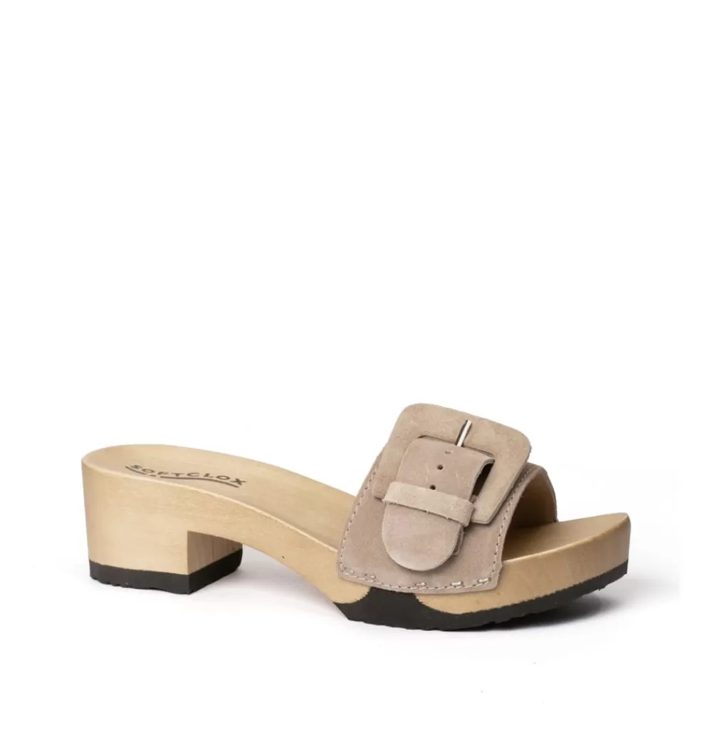 SOFTCLIX Polli Kaschmir Taupe (Hazelnut)<Frau Pantoletten