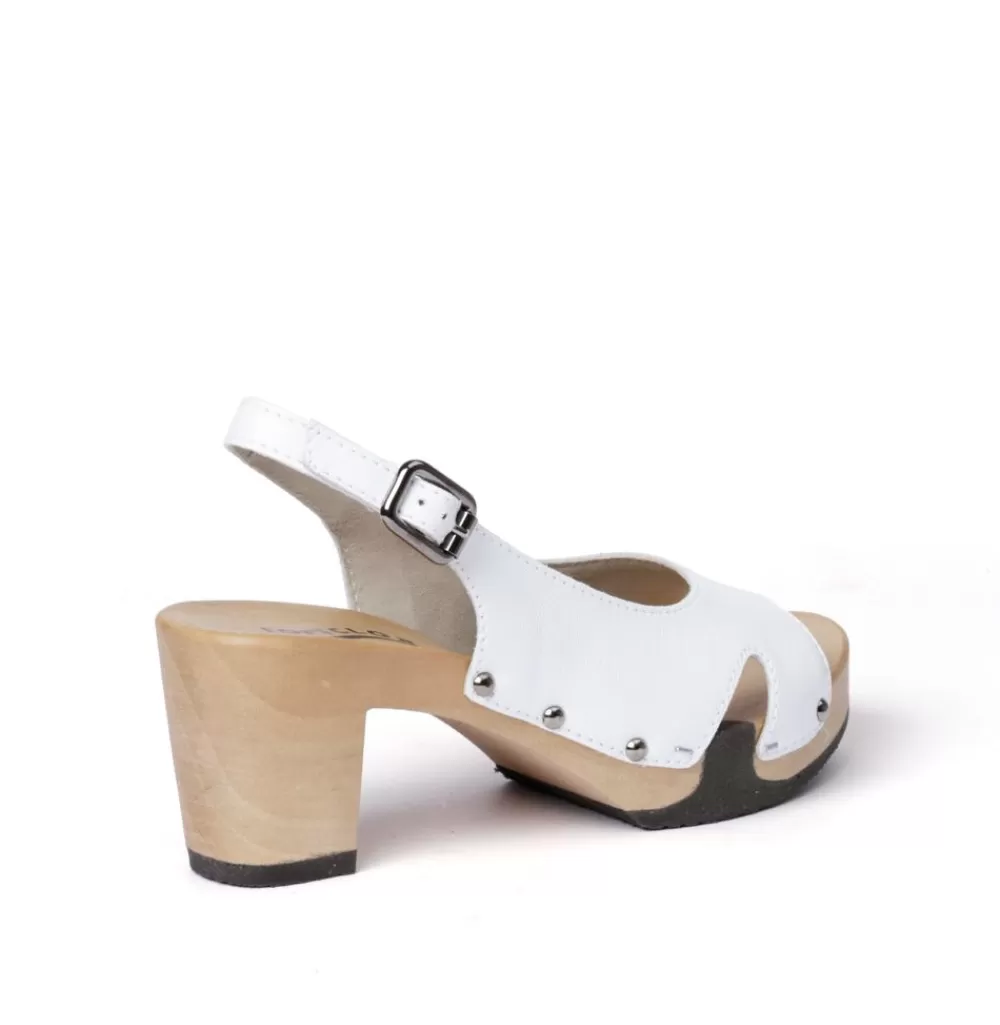 SOFTCLIX Raike Silklack Weiss (Hazelnut)<Frau Sandaletten