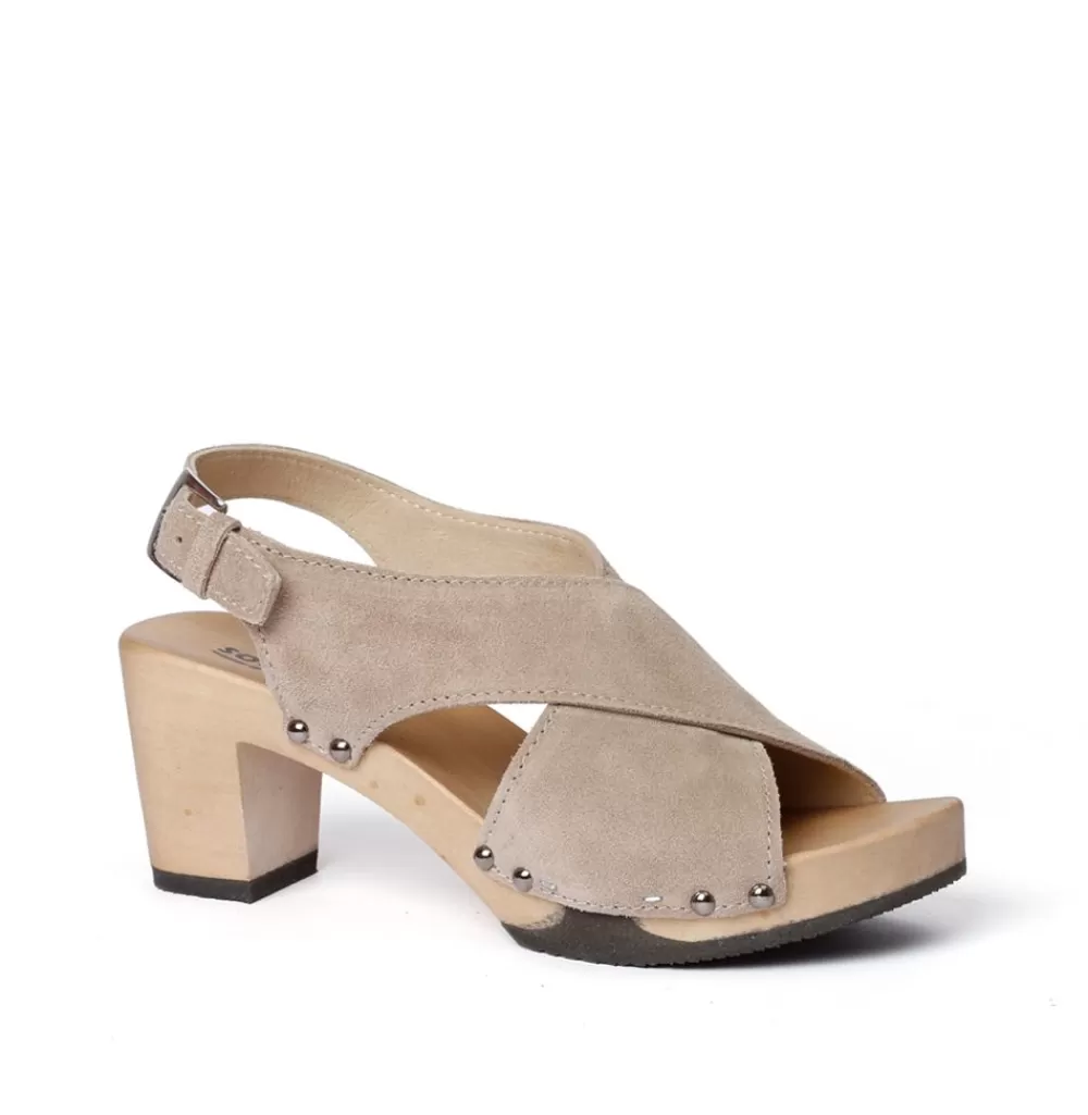 SOFTCLIX Riana Kaschmir Taupe (Hazelnut)<Frau Sandaletten