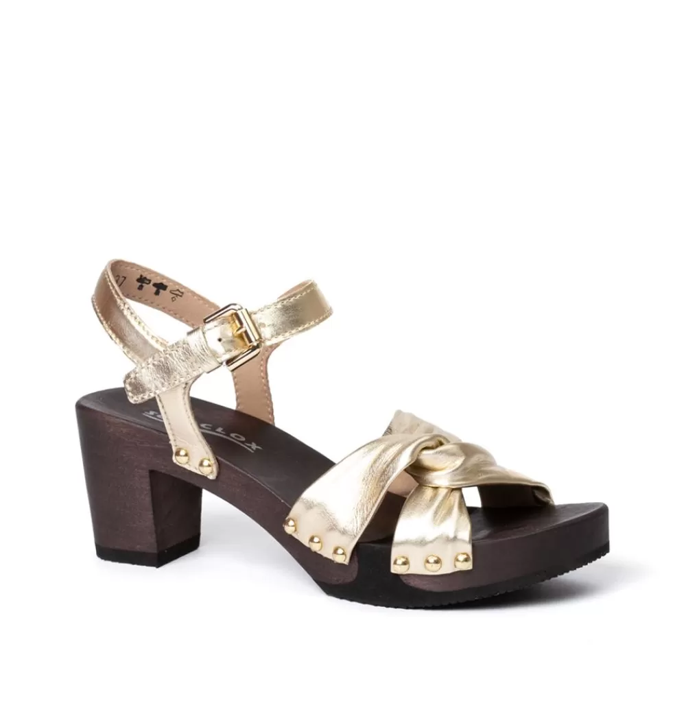 SOFTCLIX Rike Perlato Gold (Dunkel)<Frau Sandaletten