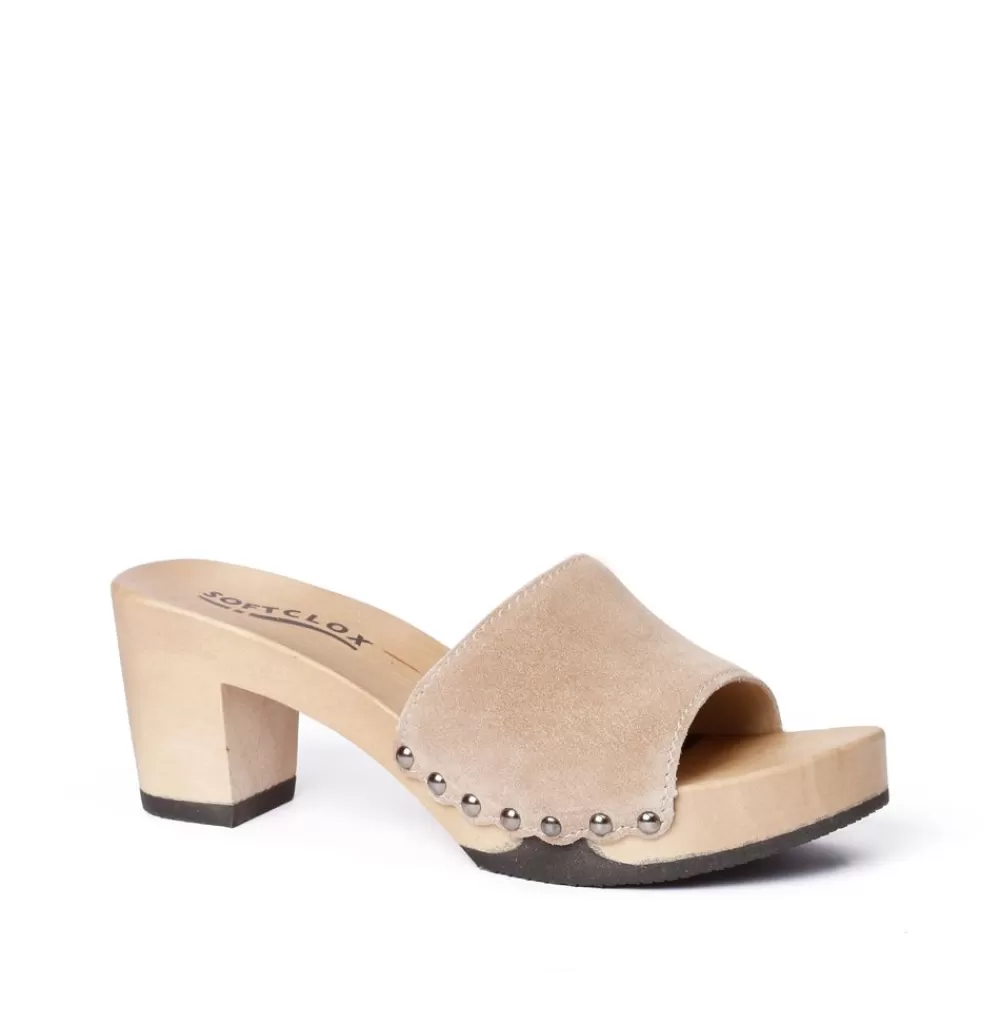 SOFTCLIX Romy Kaschmir Taupe (Hazelnut)<Frau Pantoletten