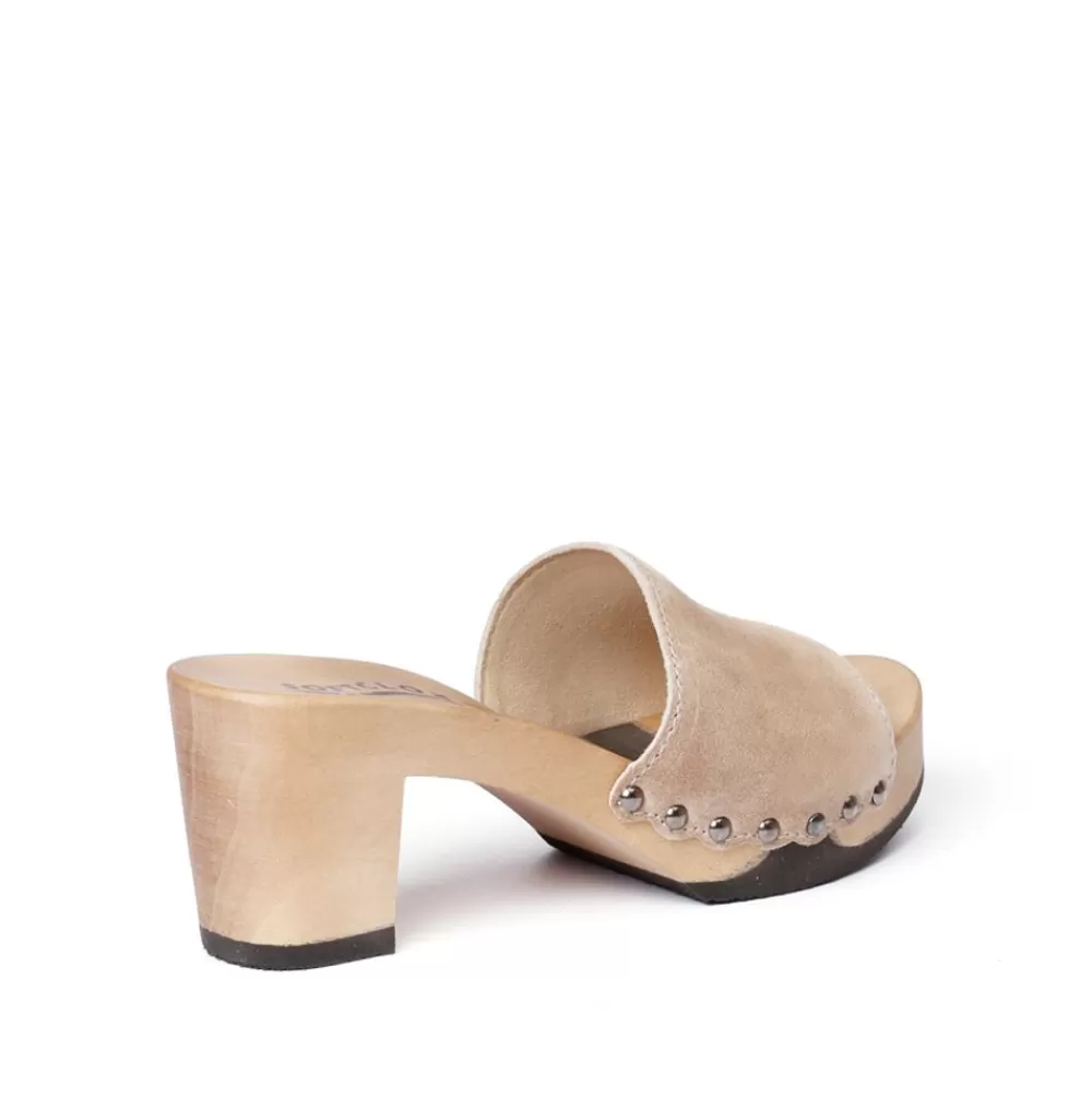SOFTCLIX Romy Kaschmir Taupe (Hazelnut)<Frau Pantoletten