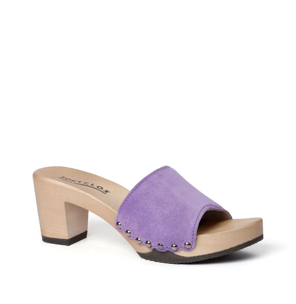 SOFTCLIX Romy Kaschmir Violett (Hazelnut)<Frau Pantoletten