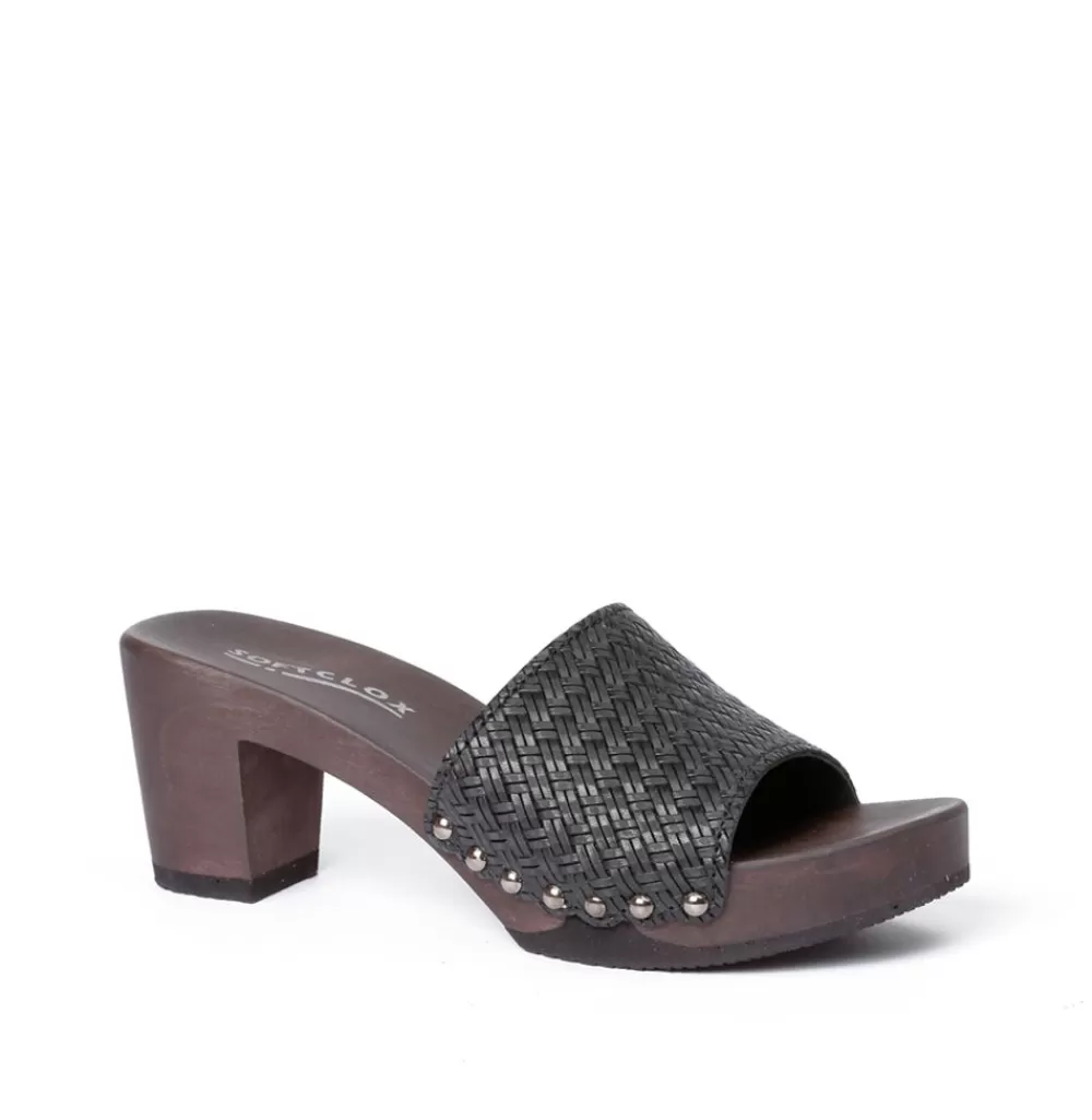 SOFTCLIX Romy Twist Schwarz (Dunkel)<Frau Pantoletten