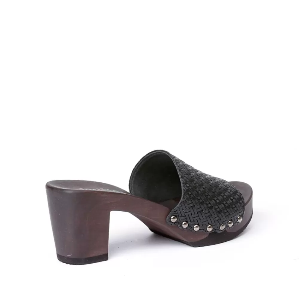 SOFTCLIX Romy Twist Schwarz (Dunkel)<Frau Pantoletten