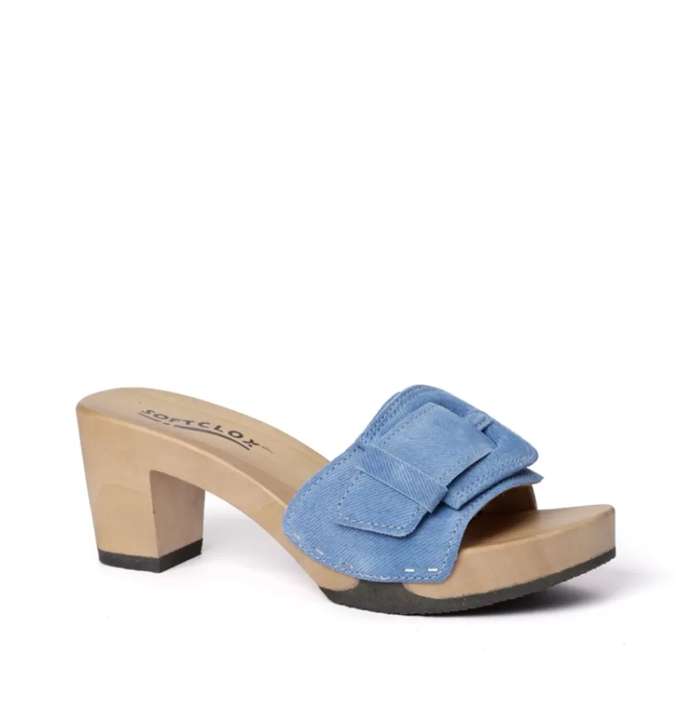 SOFTCLIX Ronja Jeanslook Blau (Hazelnut)<Frau Pantoletten