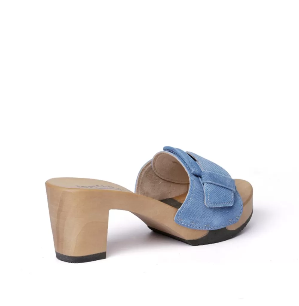 SOFTCLIX Ronja Jeanslook Blau (Hazelnut)<Frau Pantoletten