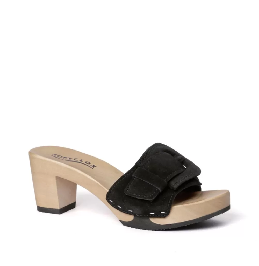 SOFTCLIX Ronja Kaschmir Schwarz (Hazelnut)<Frau Pantoletten