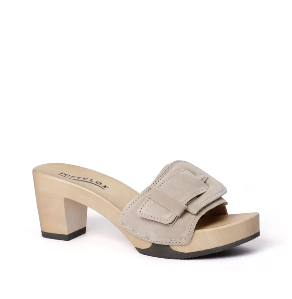 SOFTCLIX Ronja Kaschmir Taupe (Hazelnut)<Frau Pantoletten