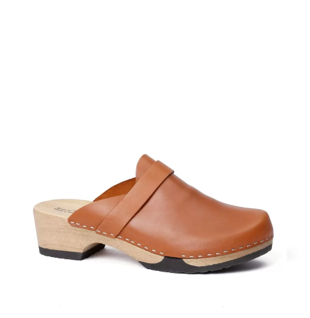 SOFTCLIX Tamina Softnappa Cognac (Hazelnut)<Frau Clogs