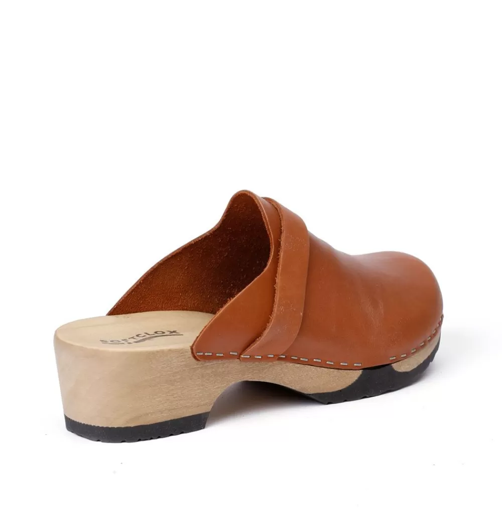 SOFTCLIX Tamina Softnappa Cognac (Hazelnut)<Frau Clogs
