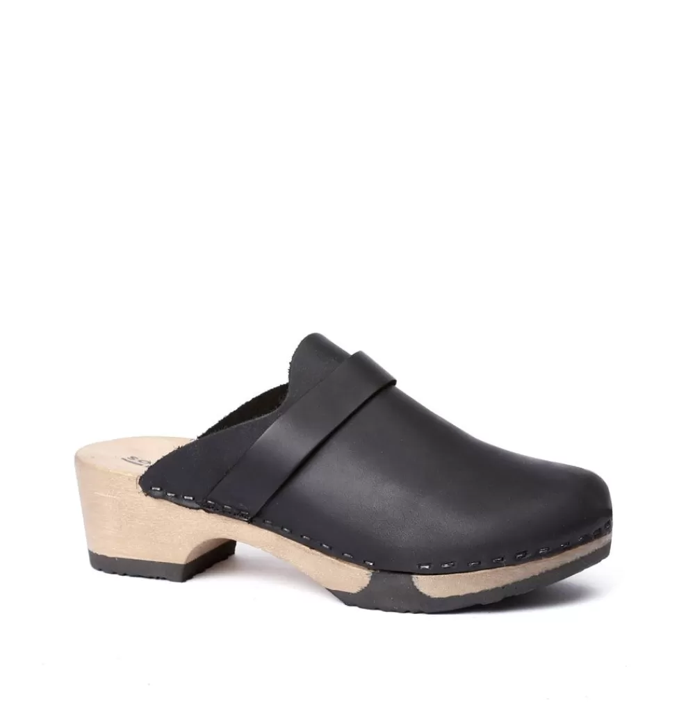 SOFTCLIX Tamina Softnappa Schwarz (Hazelnut)<Frau Clogs
