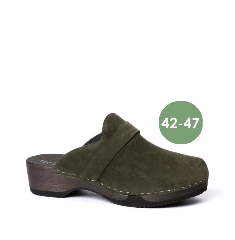 SOFTCLIX Tamino Kaschmir Dunkeloliv (Dunkel)<Frau Clogs