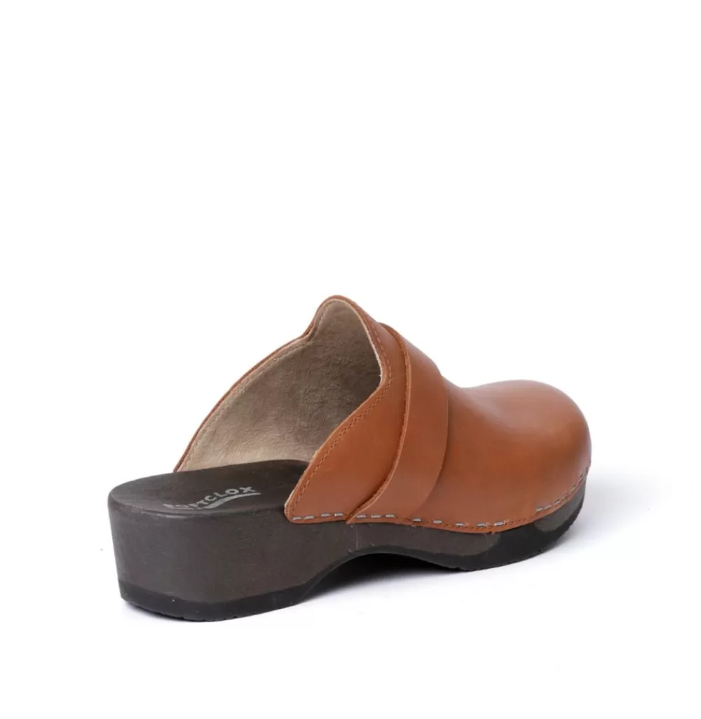 SOFTCLIX Tamino Softnappa Cognac (Dunkel)<Frau Clogs