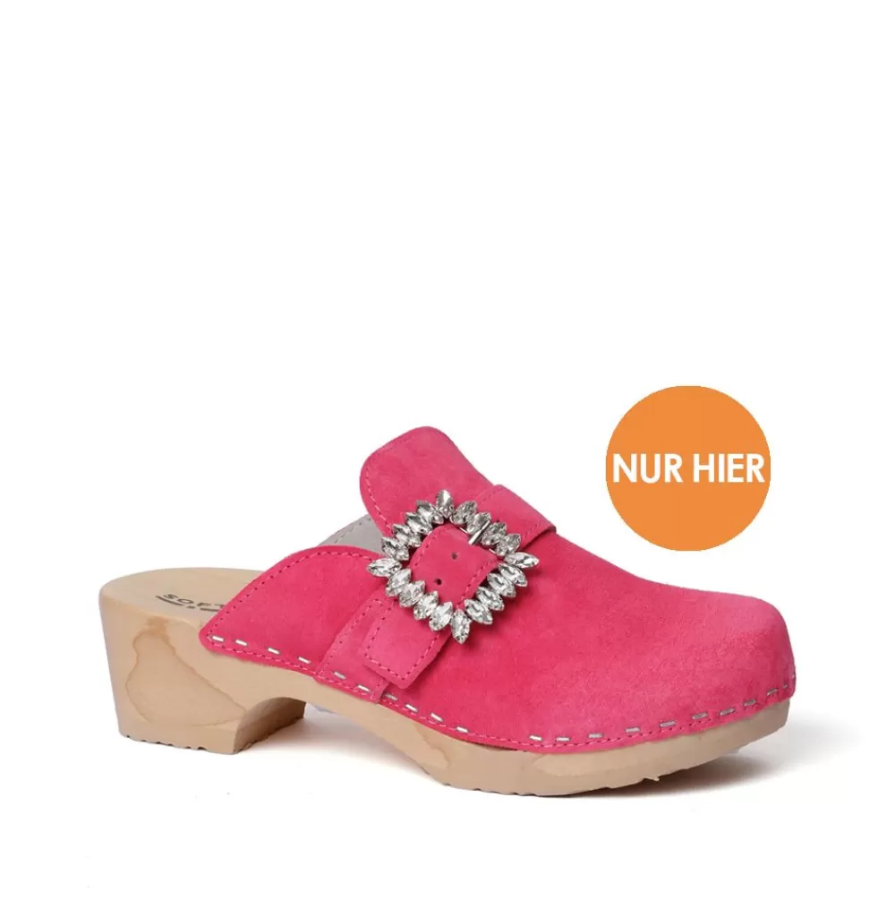 SOFTCLIX Teodora Kaschmir Pink Kiss (Natur)<Frau Clogs
