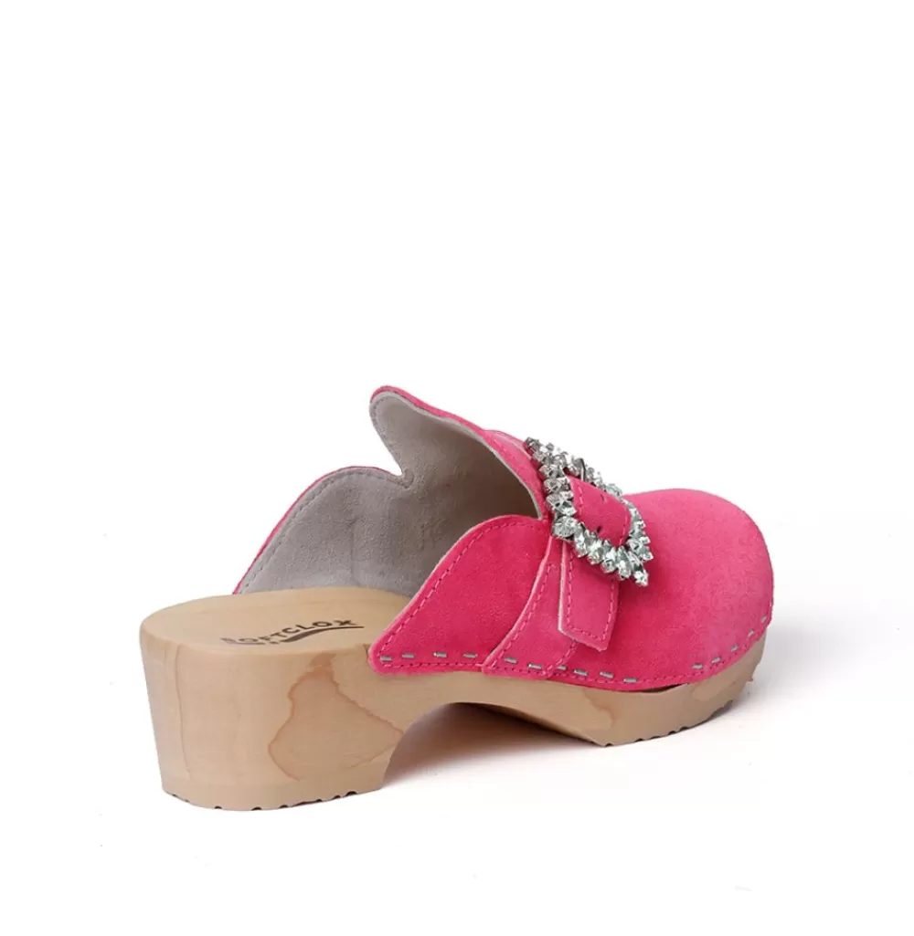 SOFTCLIX Teodora Kaschmir Pink Kiss (Natur)<Frau Clogs
