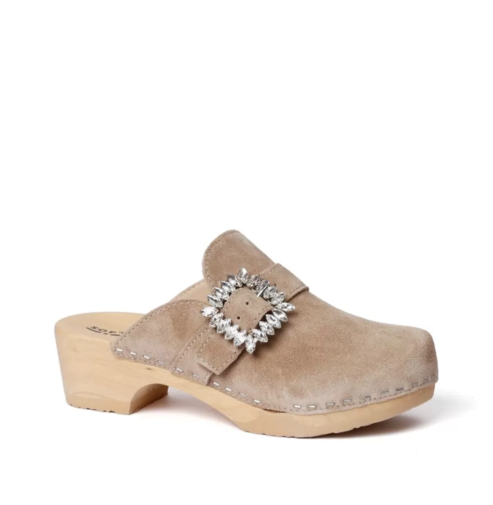 SOFTCLIX Teodora Kaschmir Taupe (Natur)<Frau Clogs