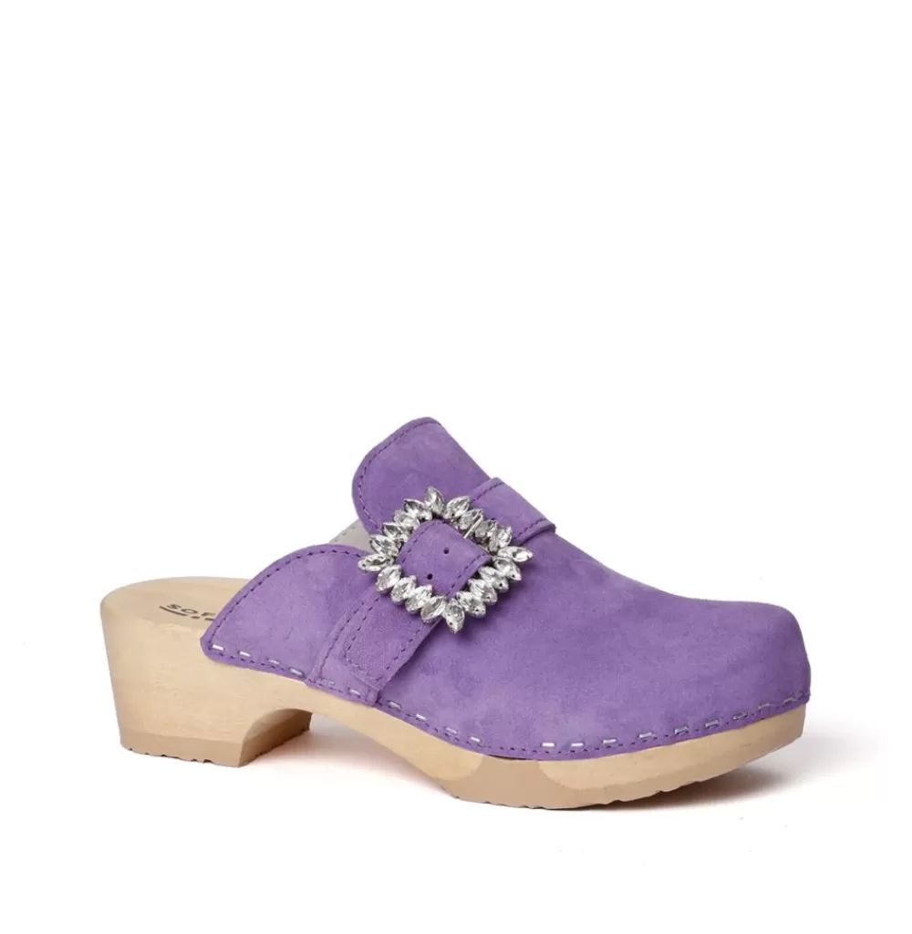 SOFTCLIX Teodora Kaschmir Violett (Natur)<Frau Clogs