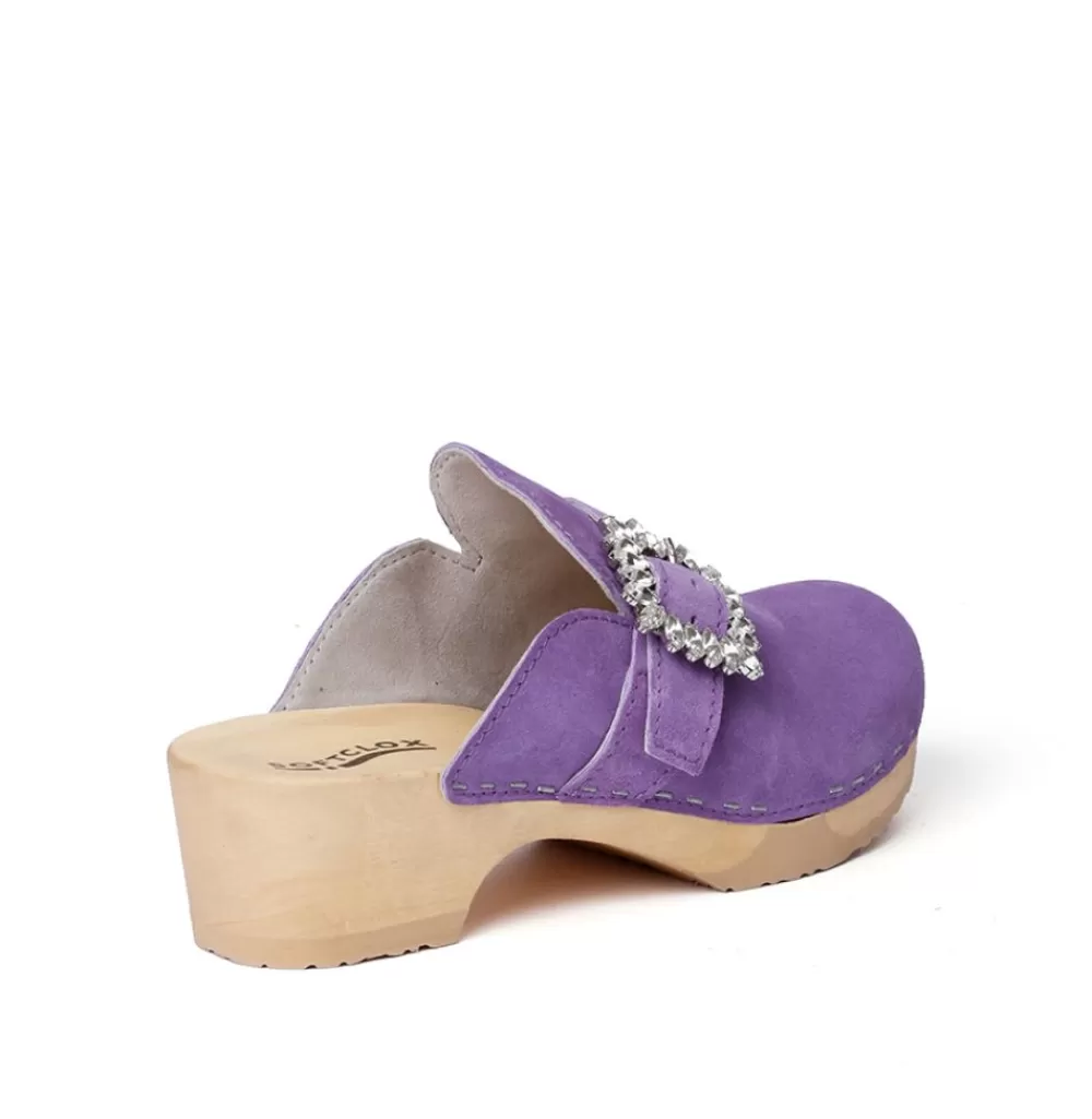 SOFTCLIX Teodora Kaschmir Violett (Natur)<Frau Clogs