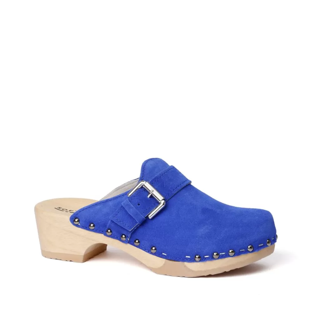 SOFTCLIX Tomma Kaschmir Blue Orchid (Natur)<Frau Clogs