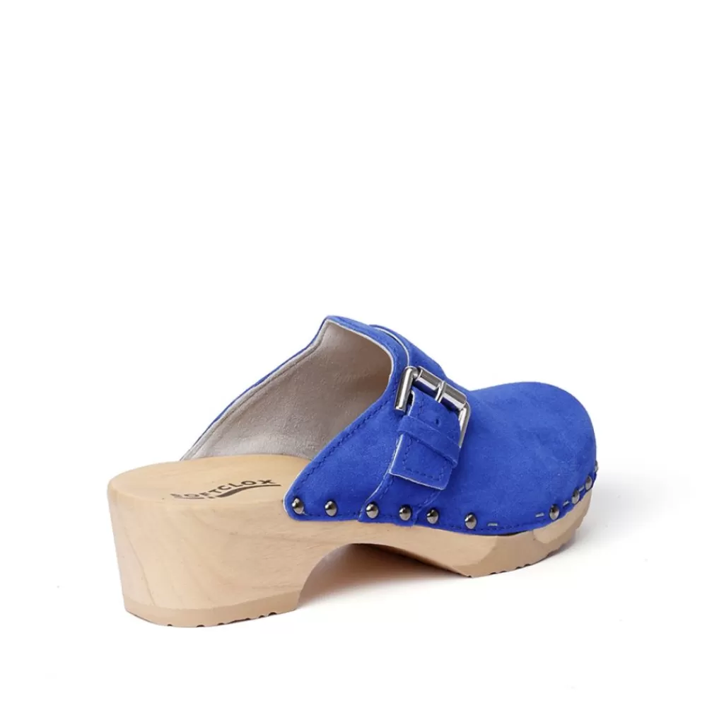 SOFTCLIX Tomma Kaschmir Blue Orchid (Natur)<Frau Clogs