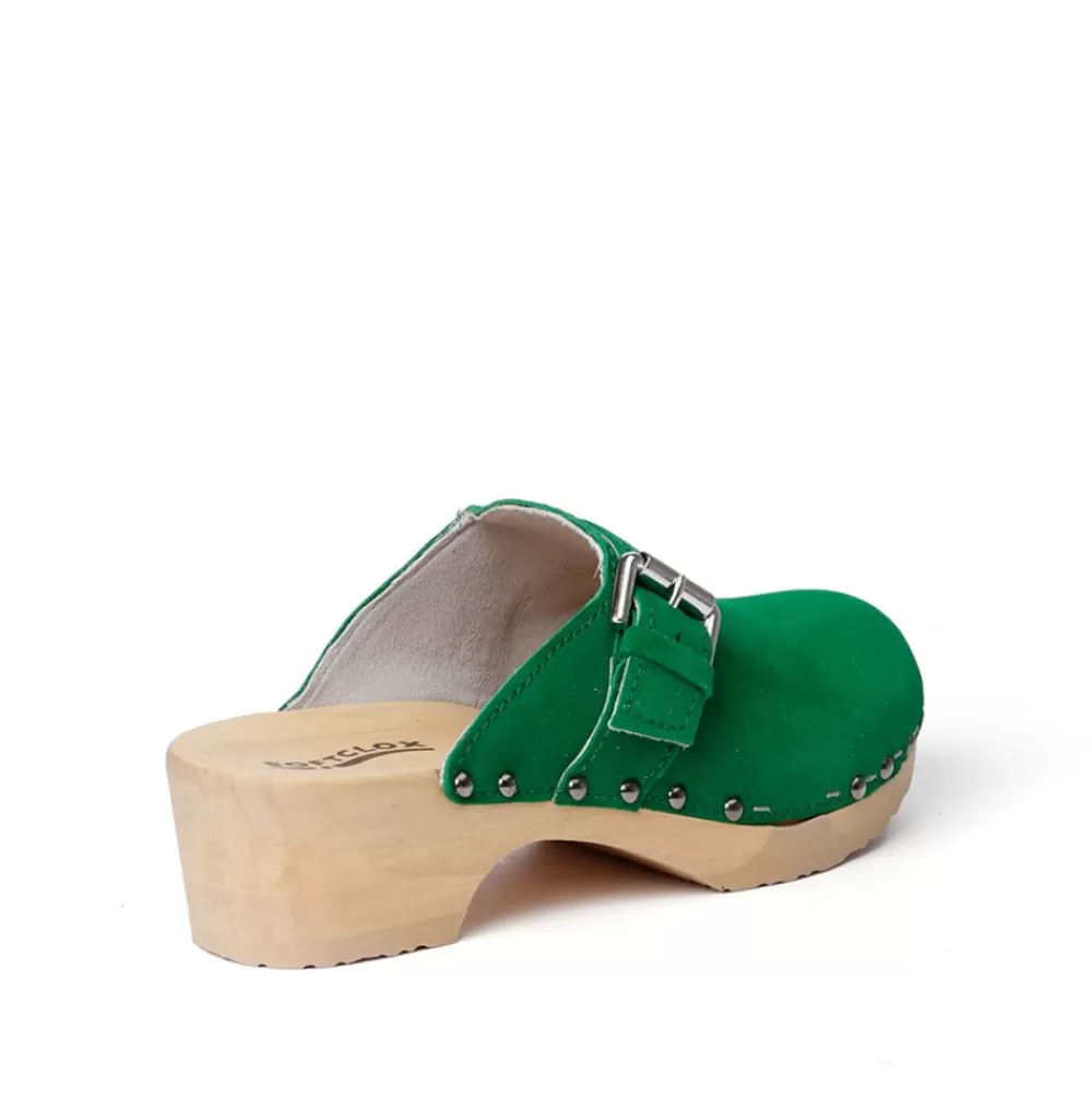 SOFTCLIX Tomma Kaschmir Fashiongreen (Natur)<Frau Clogs