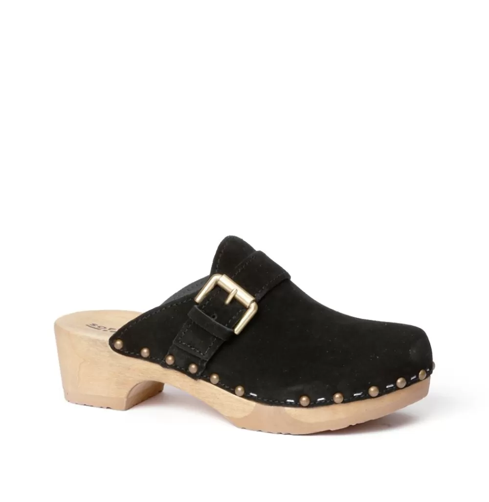 SOFTCLIX Tomma Kaschmir Schwarz (Natur)<Frau Clogs