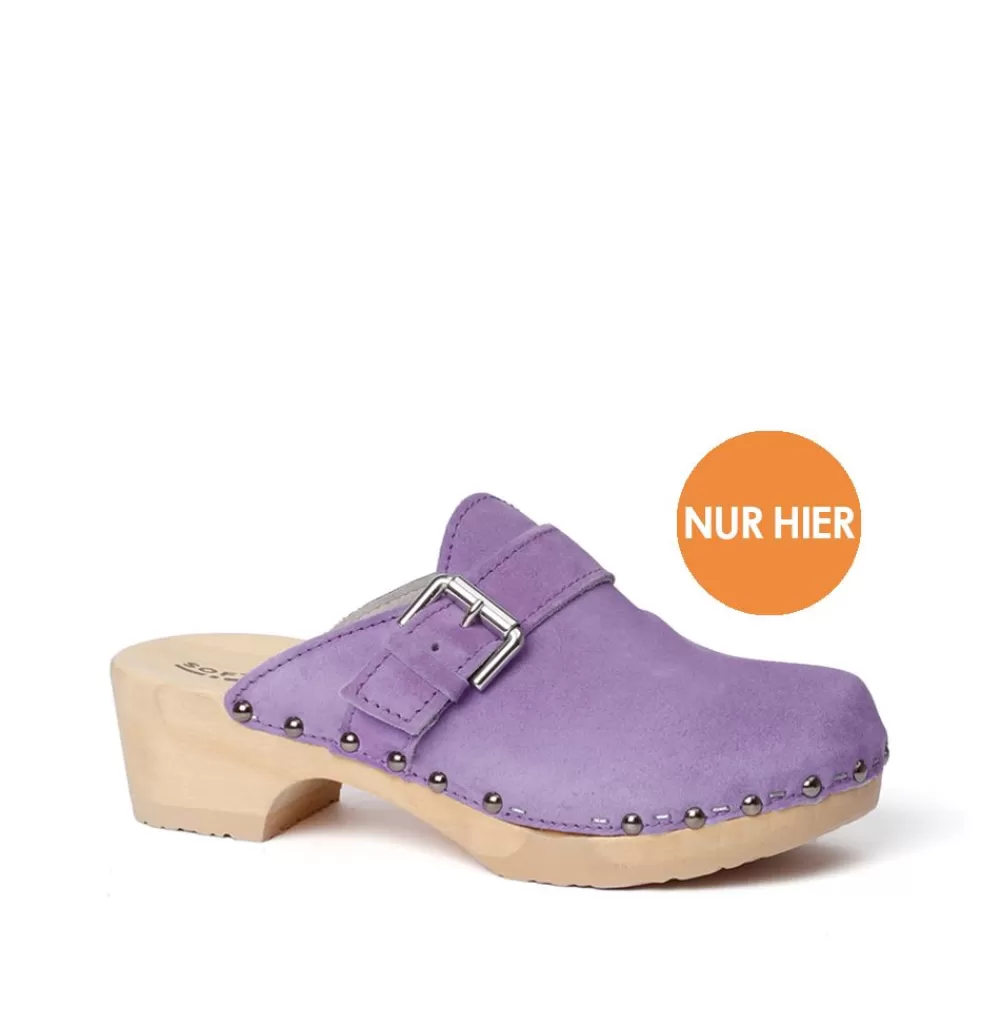 SOFTCLIX Tomma Kaschmir Violett (Natur)<Frau Clogs