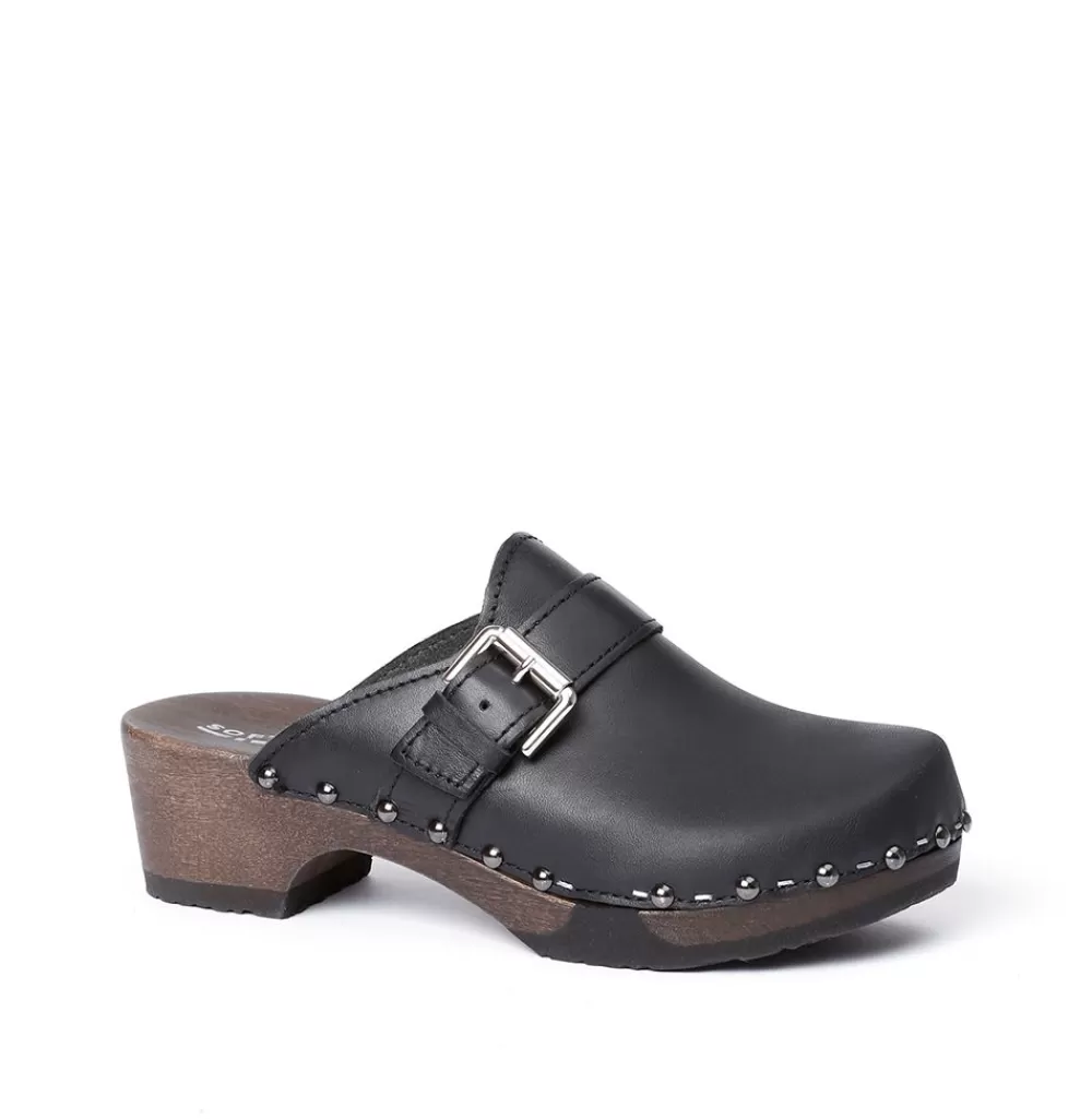 SOFTCLIX Tomma Nappa Schwarz (Dunkel)<Frau Clogs