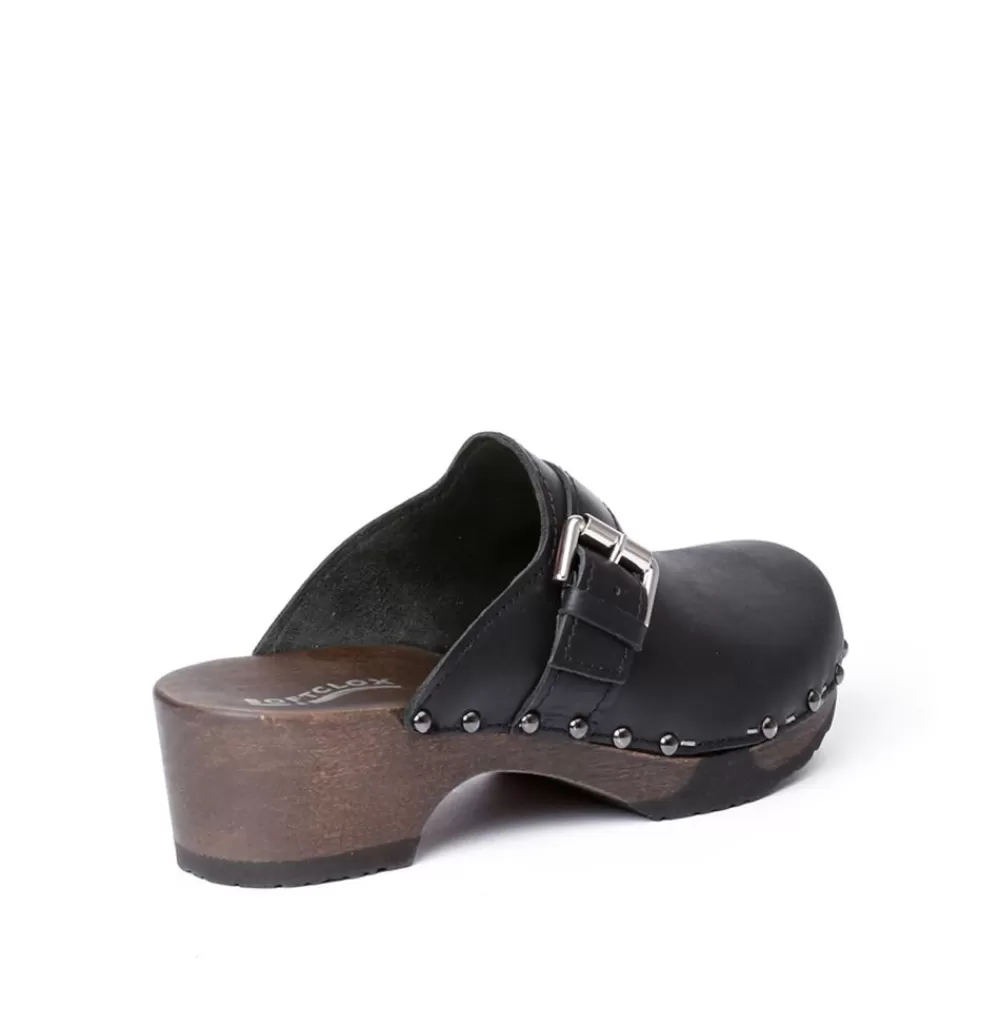 SOFTCLIX Tomma Nappa Schwarz (Dunkel)<Frau Clogs