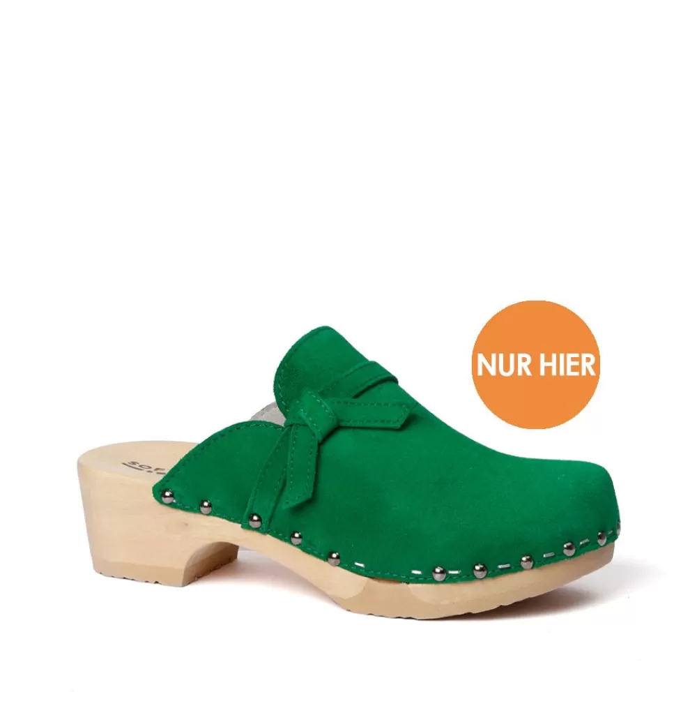 SOFTCLIX Torina Kaschmir Fashiongreen (Natur)<Frau Clogs